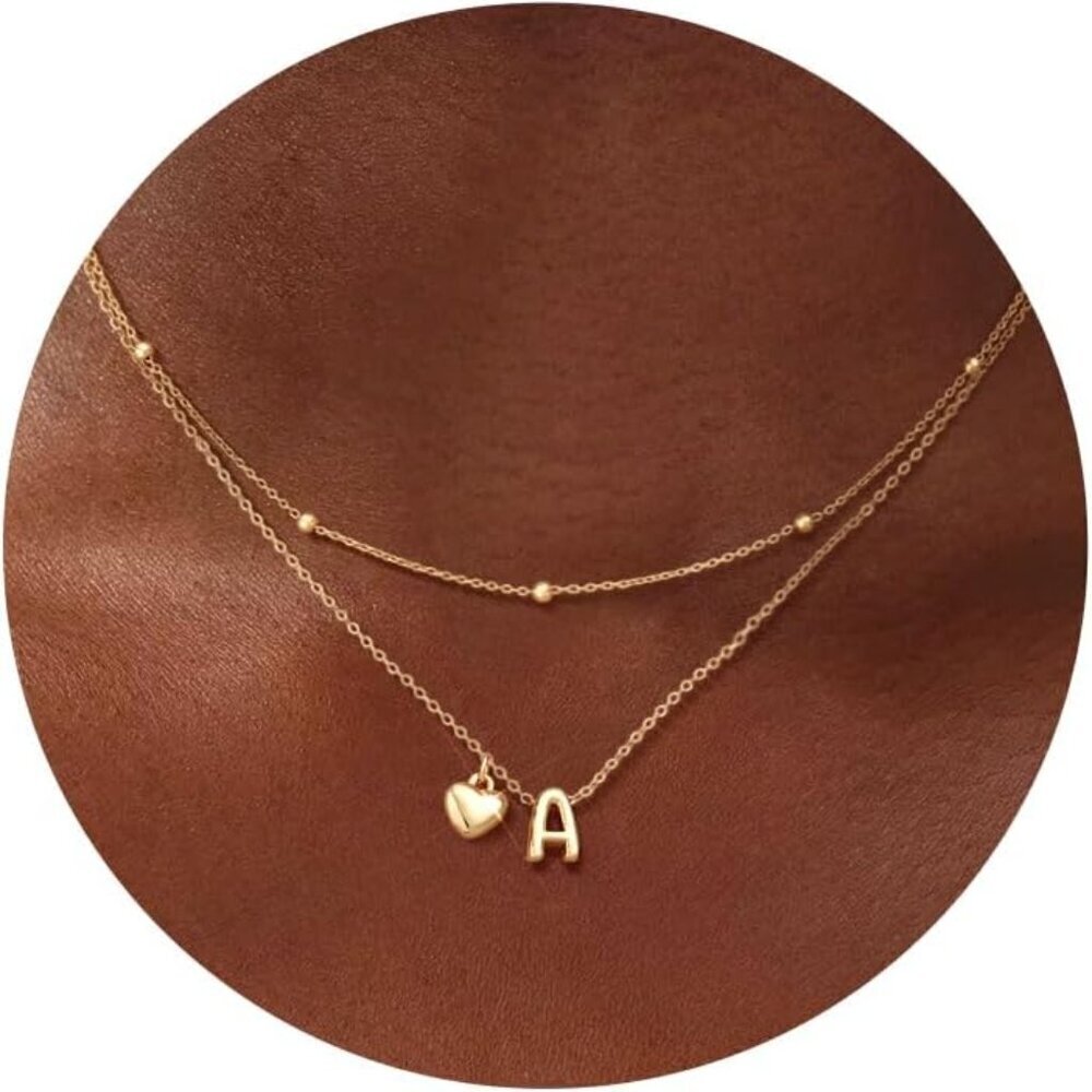 Trendy 14K Gold Heart Pendant Necklaces - Chic Layered Jewelry for Every Woman